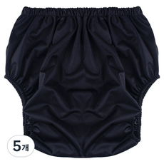 해피마인 남녀공용 기저귀 방수 요실금 방지 커버 블랙 S(허리둘레 53-80cm), 5개, 소중형