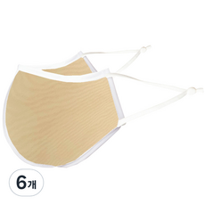 하하비샵 등산 방수 파스텔컬러 마스크 아동용 S, 1개입, 6개, 베이지