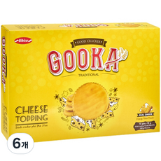 Bibica Gooka起司圓餅 16包, 288g, 6個