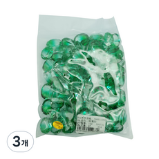 투톤 크리스탈 파츠 100p, 3개, 그린