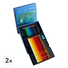 Allode 專業用軟式油性色鉛筆 TYPE 01 經典, 2個, 24色