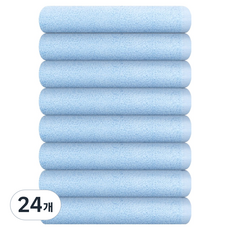 송월타월 업소용 미용 가벼운 다용도 세면타올 34, 24개, 하늘