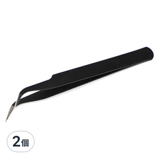 維圖斯 高級睫毛鑷子, 彎曲, 2個