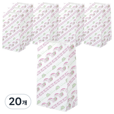 데일리라이크 젤리 베어 패턴 페이퍼 백, 혼합색상, 20개