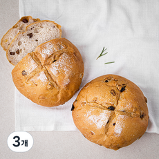 브로드카세 발효종 레이즌누아 빵, 250g, 2개입, 3개