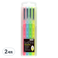 LePen Uchida 4件組, F9 螢光粉, F3 螢光藍, F4 螢光綠, F5 螢光黃, 2套