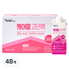 한국메디칼푸드 케어밀 고단백 검은콩 & 검은깨 맛, 170ml, 48개
