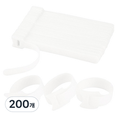 Raon 超強力魔鬼氈束線帶 白色, 200個