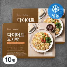 프레시지 닥터키친 다이어트 도시락 두부야채동그랑땡과 갈릭야채볶음밥 (냉동), 210g, 10개