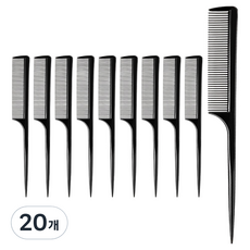 Modernat 尖尾梳, 黑色, 20個