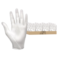 小麥購物 一次性手套 透明 PVC材質 XL, 100個, 2盒