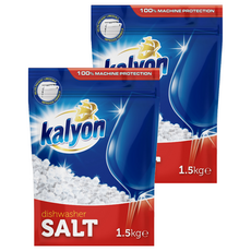kalyon 洗碗機軟化鹽, 2包, 1.5kg