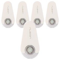 누사인 회전형 미니 수정테이프 5mm x 6M, 퓨어화이트, 5개