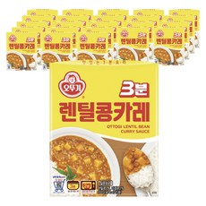 오뚜기3분 렌틸카레, 200g, 24개