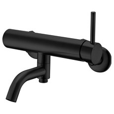 BLUEWATER 高級型 SUS304不鏽鋼 浴室用淋浴水龍頭 B型 壁掛式 出水口旋轉型 黑色, 1個