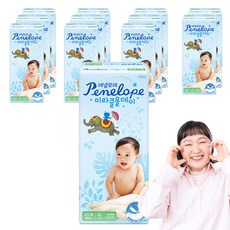 Penelope Miracle全天候乾爽黏貼型尿布, 第3階段, 504張