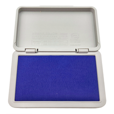 Shachihata 寫吉達 油性印台 HGN-2 (盤面尺寸/90x56mm) 清晰速乾 省墨耐壓 辦公室必備單品, 亮藍色, 1個