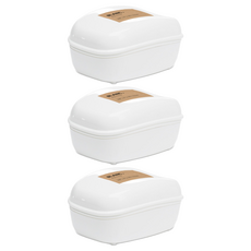 BLANC OBJET 附蓋皂盒, 3個, 單一顏色
