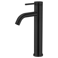 藍水高檔不銹鋼SUS304浴室洗臉盆龍頭頂碗旋轉式黑色, 1個