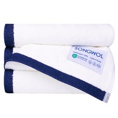 Songwol 松月 特諾亞 飯店毛巾 220g 竹纖維, 象牙白, 3個