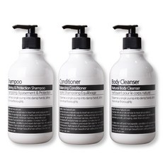 ROMANTIC NOVEMBER Label2 浴室按壓瓶3件組, 白色, 1套