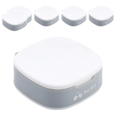 디와이 휴대용 알약 케이스 4칸 화이트, 6개