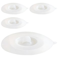 小麥購物 矽膠杯蓋, 4個, G111