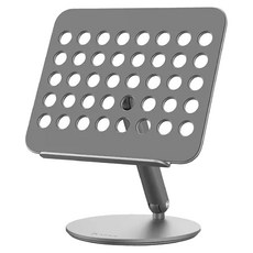 亞果元素 Pad 360 鋁合金旋轉摺疊支架 適用於各種iPad尺寸 任意角度調整, 銀色, 1個