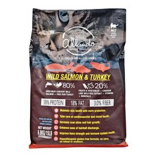 allando 奧藍多 全齡貓 天然無穀貓糧, 野生鮭魚 + 火雞肉, 6.8kg, 1袋