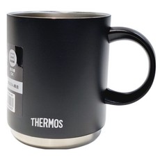 THERMOS 膳魔師 不鏽鋼真空馬克杯, 黑色, 1個