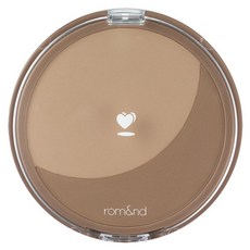 rom&nd 台灣公司貨 勝過容顏修容粉 9.5g, 02 Walnut Grain 核桃粒, 1個