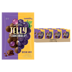 Sweetory Jelly Q彈葡萄軟糖, 40g, 15包