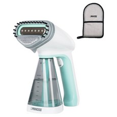 PRINCESS 荷蘭公主 手持式蒸氣掛燙機, 1100W大功率, 260ml大水箱, 332846V, 綠色