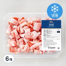 굿미트찹 무연골 대패 삼겹살 (냉동), 500g, 6개