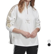 adidas 愛迪達 女款四分之一拉鍊上衣 GK172