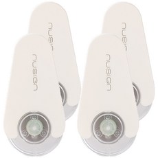 누사인 회전형 미니 수정테이프 5mm x 6M, 퓨어화이트, 4개