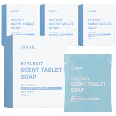 La vikit Style Kit 香氛錠 皂香 衣物纖維除臭劑 補充包 3入, 34g, 4個