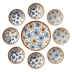 松村窯 日式簡約6碗2盤 UP-A0362, 日式簡約 多色, 飯碗 + 餐盤, 1組