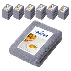 Sukssak 超細纖維雙面廚房毛巾灰色, 35個