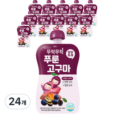 이유케어스 무럭무럭 과일퓨레, 푸룬고구마, 24개, 100g
