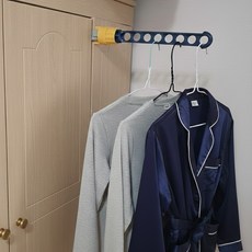 일상나눔 공간 활용 틈새 옷걸이, 네이비, 1개