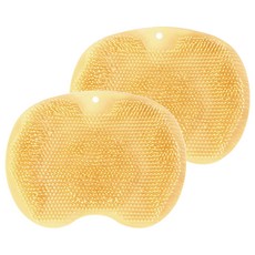 여니팩토리 미끄럼방지 풋브러쉬 패드 옐로우, 2개, 160g