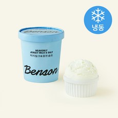 벤슨아이스크림 저지밀크 & 말돈솔트 아이스크림 (냉동), 474ml, 1개입, 1개