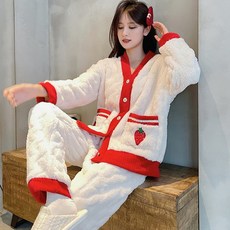 Elsso 女款柔軟超細纖維睡眠睡衣上衣+下身套裝