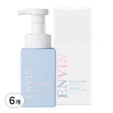 앙방 베이비 앤 키즈 티어프리 페이셜 보습 폼 클렌징, 6개, 300ml