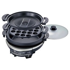 TIGER 虎牌 多功能萬用電火鍋 CQD-B30R 附深鍋、章魚燒淺盤、開孔波形盤