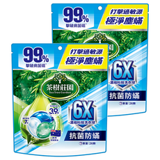 farcent 花仙子 茶樹莊園 6X濃縮科技洗衣球 抗菌防蟎 12g, 26顆, 2袋