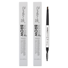 theCREMEshop Mondrow Auto Macrobrown三角雙頭眉筆 0.4g, 2支, Dark Brown