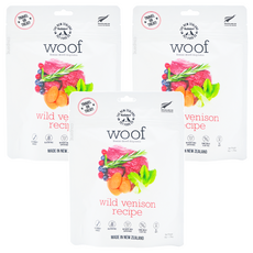 NZ Natural PET FOOD WOOF 全齡犬 狗狗冷凍乾燥生食餐, 鹿肉, 50g, 3包