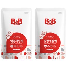 B&B 蔬果奶瓶洗潔慕斯補充包, 400ml, 2包